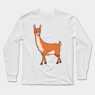 Kawaii Guanaco Long Sleeve T-Shirt